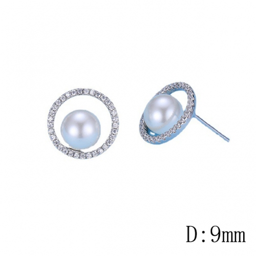 BC Jewelry Wholesale 925 Silver Earrings Natural Pearl Fashion Earrings NO.#925J9E2946