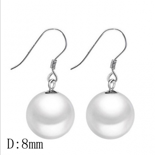 BC Jewelry Wholesale 925 Silver Earrings Natural Pearl Fashion Earrings NO.#925J9E13