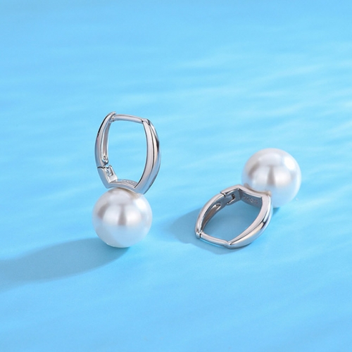 BC Jewelry Wholesale 925 Silver Earrings Natural Pearl Fashion Earrings NO.#925J9E2981