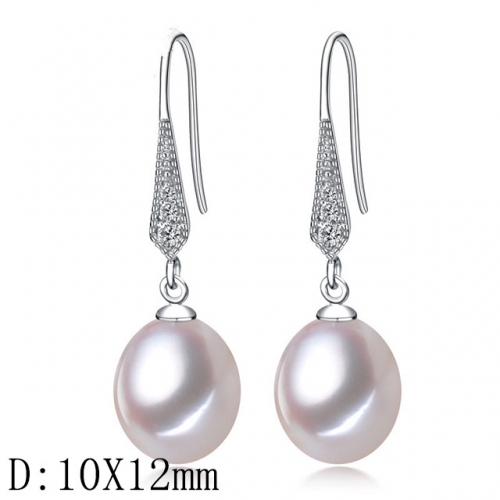 BC Jewelry Wholesale 925 Silver Earrings Natural Pearl Fashion Earrings NO.#925J9EB2090