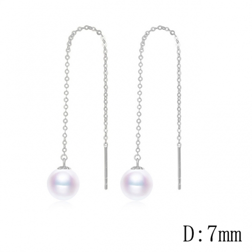 BC Jewelry Wholesale 925 Silver Earrings Natural Pearl Fashion Earrings NO.#925J9E004