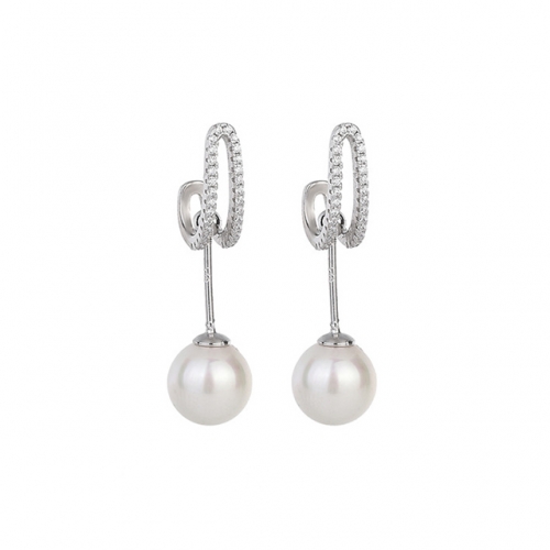 BC Jewelry Wholesale 925 Silver Earrings Natural Pearl Fashion Earrings NO.#925J9E2977