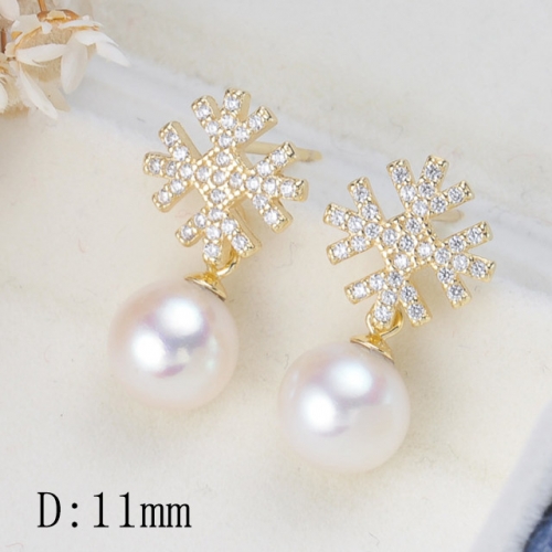 BC Jewelry Wholesale 925 Silver Earrings Natural Pearl Fashion Earrings NO.#925J9EA2101