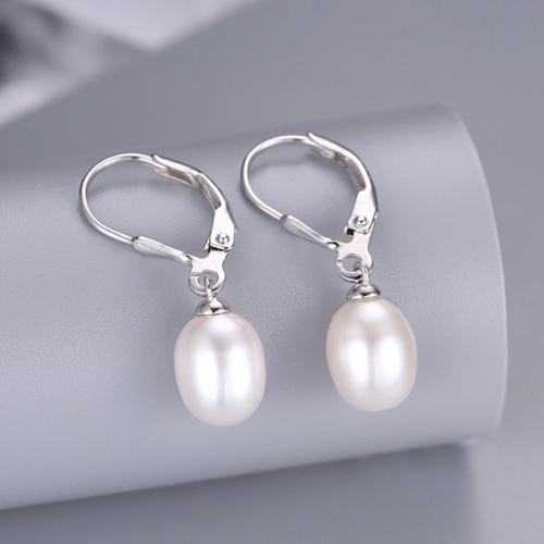 BC Jewelry Wholesale 925 Silver Earrings Natural Pearl Fashion Earrings NO.#925J9E2932