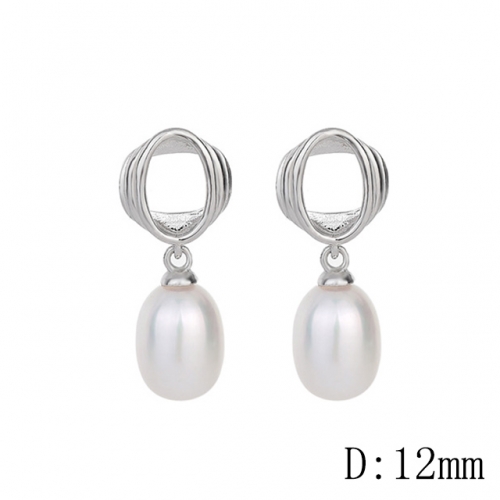 BC Jewelry Wholesale 925 Silver Earrings Natural Pearl Fashion Earrings NO.#925J9E2959