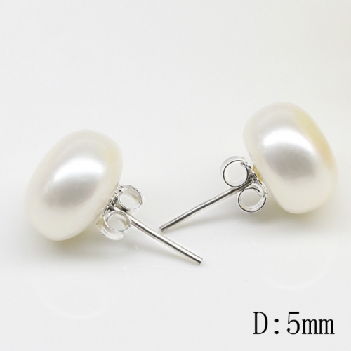 BC Jewelry Wholesale 925 Silver Earrings Natural Pearl Fashion Earrings NO.#925J9E002