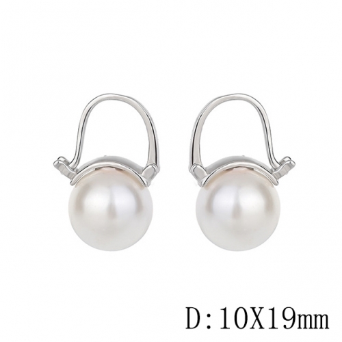 BC Jewelry Wholesale 925 Silver Earrings Natural Pearl Fashion Earrings NO.#925J9E2952