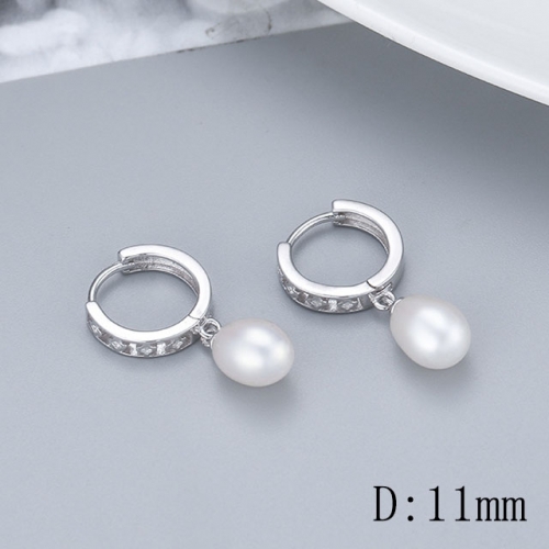 BC Jewelry Wholesale 925 Silver Earrings Natural Pearl Fashion Earrings NO.#925J9E2289