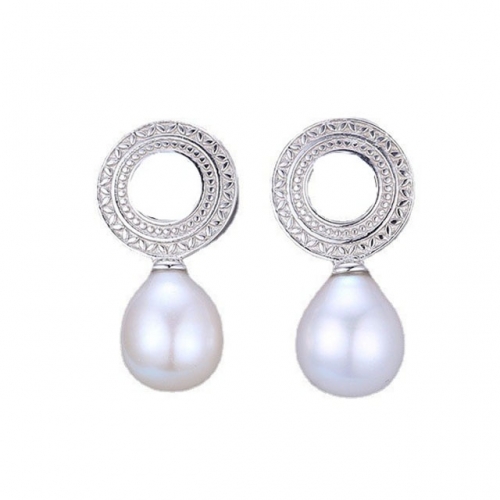 BC Jewelry Wholesale 925 Silver Earrings Natural Pearl Fashion Earrings NO.#925J9E2947