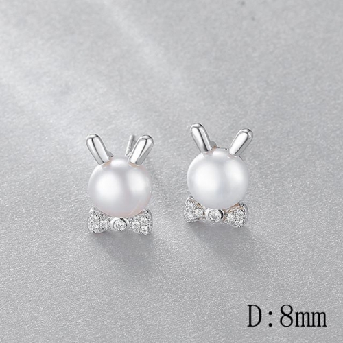 BC Jewelry Wholesale 925 Silver Earrings Natural Pearl Fashion Earrings NO.#925J9EA2198