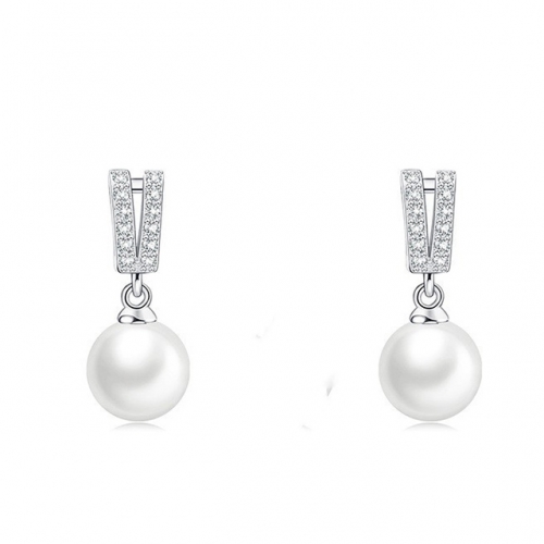 BC Jewelry Wholesale 925 Silver Earrings Natural Pearl Fashion Earrings NO.#925J9EA1209