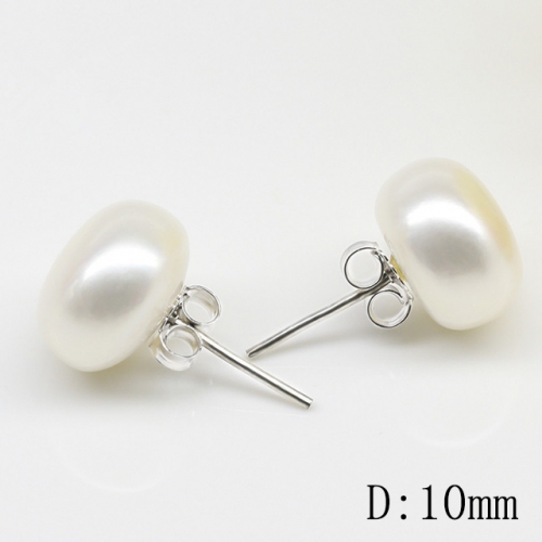 BC Jewelry Wholesale 925 Silver Earrings Natural Pearl Fashion Earrings NO.#925J9EC002