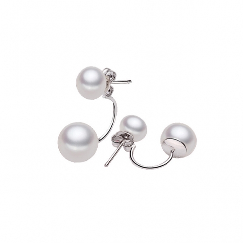 BC Jewelry Wholesale 925 Silver Earrings Natural Pearl Fashion Earrings NO.#925J9E005