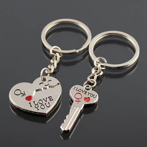 BC Wholesale Keychain Zinc Alloy Lover Couple Keychain NO.#YJ005K443