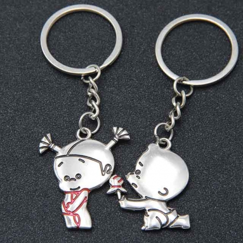 BC Wholesale Keychain Zinc Alloy Lover Couple Keychain NO.#YJ005K007