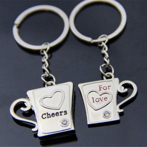 BC Wholesale Keychain Zinc Alloy Lover Couple Keychain NO.#YJ005KD35