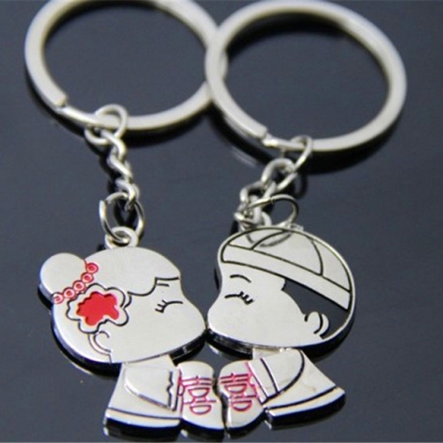 BC Wholesale Keychain Zinc Alloy Lover Couple Keychain NO.#YJ005K097