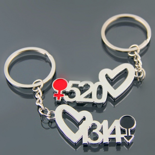 BC Wholesale Keychain Zinc Alloy Lover Couple Keychain NO.#YJ005K359
