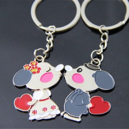 BC Wholesale Keychain Zinc Alloy Lover Couple Keychain NO.#YJ005KF35