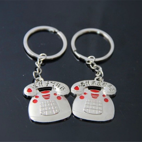 BC Wholesale Keychain Zinc Alloy Lover Couple Keychain NO.#YJ005KE35