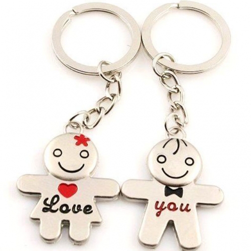 BC Wholesale Keychain Zinc Alloy Lover Couple Keychain NO.#YJ005KB125