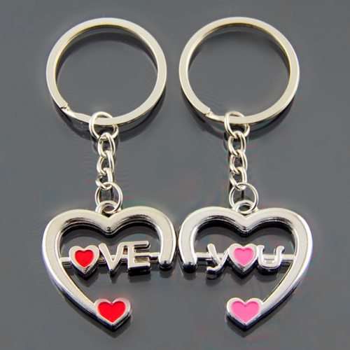 BC Wholesale Keychain Zinc Alloy Lover Couple Keychain NO.#YJ005K435