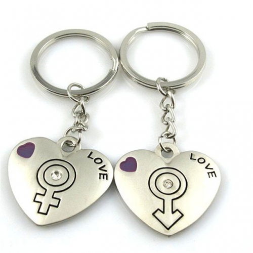 BC Wholesale Keychain Zinc Alloy Lover Couple Keychain NO.#YJ005K246