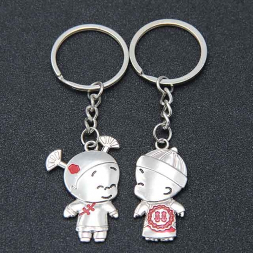 BC Wholesale Keychain Zinc Alloy Lover Couple Keychain NO.#YJ005KA097