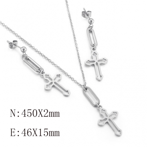 BC Wholesale Jewelry Sets 316L Stainless Steel Jewelry Earrings Pendants Sets NO.#SJ113S143297