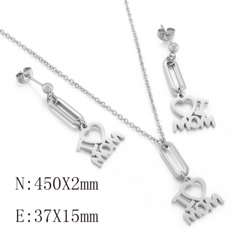BC Wholesale Jewelry Sets 316L Stainless Steel Jewelry Earrings Pendants Sets NO.#SJ113S143293