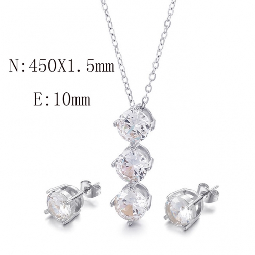 BC Wholesale Jewelry Sets 316L Stainless Steel Jewelry Earrings Pendants Sets NO.#SJ113S194152