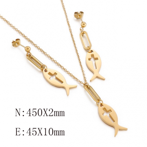 BC Wholesale Jewelry Sets 316L Stainless Steel Jewelry Earrings Pendants Sets NO.#SJ113S143276