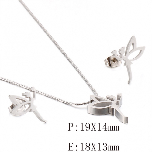 BC Wholesale Jewelry Sets 316L Stainless Steel Jewelry Earrings Pendants Sets NO.#SJ113S128375