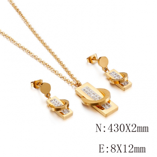 BC Wholesale Jewelry Sets 316L Stainless Steel Jewelry Earrings Pendants Sets NO.#SJ113S116117