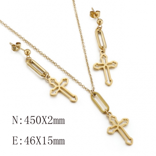 BC Wholesale Jewelry Sets 316L Stainless Steel Jewelry Earrings Pendants Sets NO.#SJ113S143296