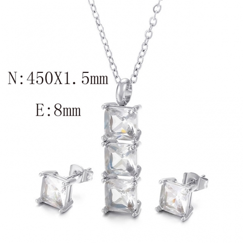 BC Wholesale Jewelry Sets 316L Stainless Steel Jewelry Earrings Pendants Sets NO.#SJ113S194161