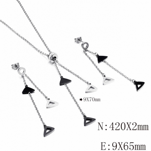 BC Wholesale Jewelry Sets 316L Stainless Steel Jewelry Earrings Pendants Sets NO.#SJ113S116876