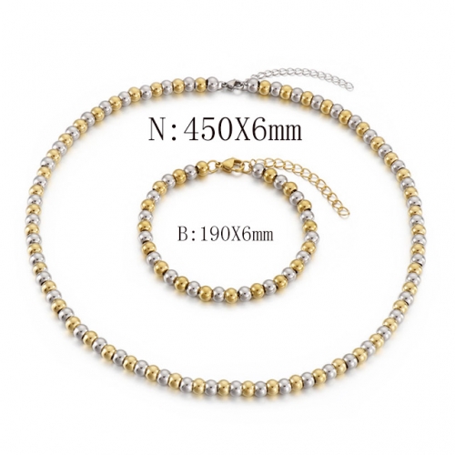 Wholesale Jewelry Sets Stainless Steel 316L Necklace & Bracelet Set NO.#SJ113S44933