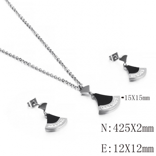 BC Wholesale Jewelry Sets 316L Stainless Steel Jewelry Earrings Pendants Sets NO.#SJ113S116122