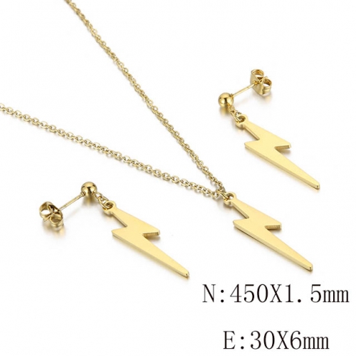 BC Wholesale Jewelry Sets 316L Stainless Steel Jewelry Earrings Pendants Sets NO.#SJ113S143445
