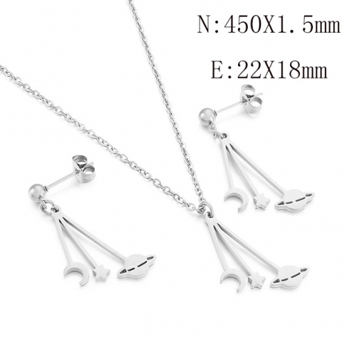 BC Wholesale Jewelry Sets 316L Stainless Steel Jewelry Earrings Pendants Sets NO.#SJ113S188046