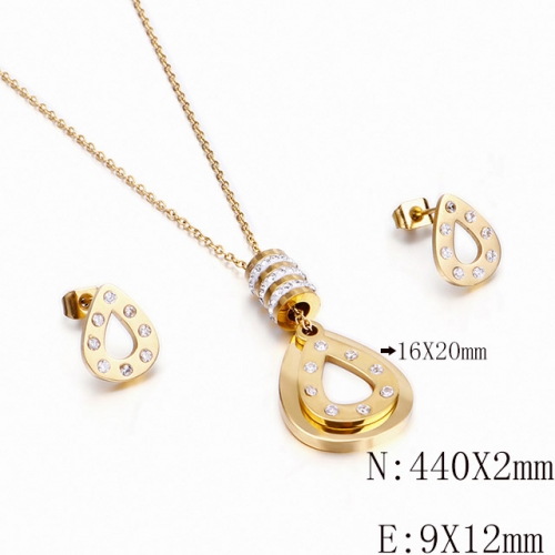 BC Wholesale Jewelry Sets 316L Stainless Steel Jewelry Earrings Pendants Sets NO.#SJ113S116881