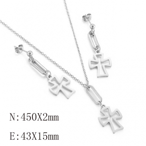 BC Wholesale Jewelry Sets 316L Stainless Steel Jewelry Earrings Pendants Sets NO.#SJ113S143295