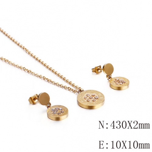 BC Wholesale Jewelry Sets 316L Stainless Steel Jewelry Earrings Pendants Sets NO.#SJ113S116406