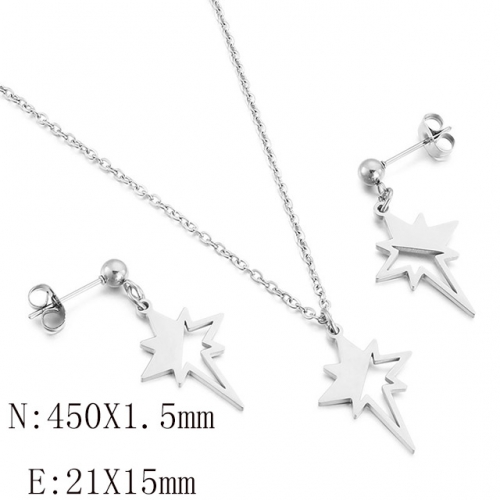 BC Wholesale Jewelry Sets 316L Stainless Steel Jewelry Earrings Pendants Sets NO.#SJ113S188044