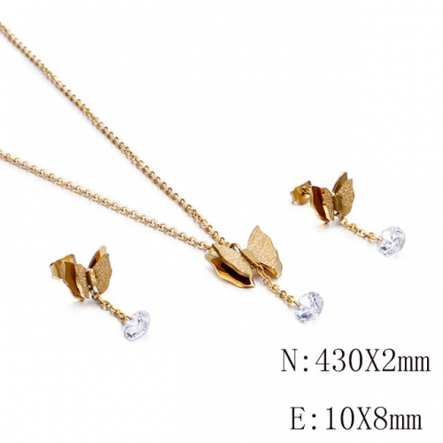BC Wholesale Jewelry Sets 316L Stainless Steel Jewelry Earrings Pendants Sets NO.#SJ113S116403