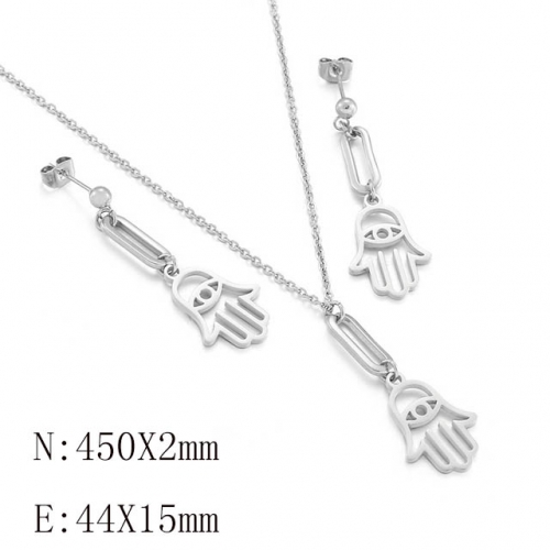 BC Wholesale Jewelry Sets 316L Stainless Steel Jewelry Earrings Pendants Sets NO.#SJ113S143289