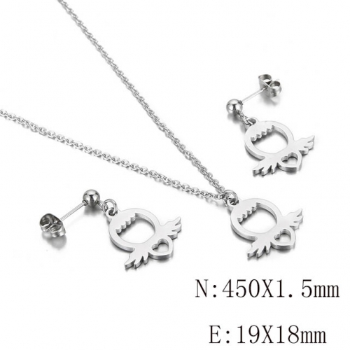 BC Wholesale Jewelry Sets 316L Stainless Steel Jewelry Earrings Pendants Sets NO.#SJ113S143434