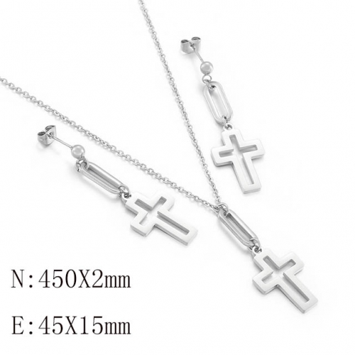 BC Wholesale Jewelry Sets 316L Stainless Steel Jewelry Earrings Pendants Sets NO.#SJ113S143275