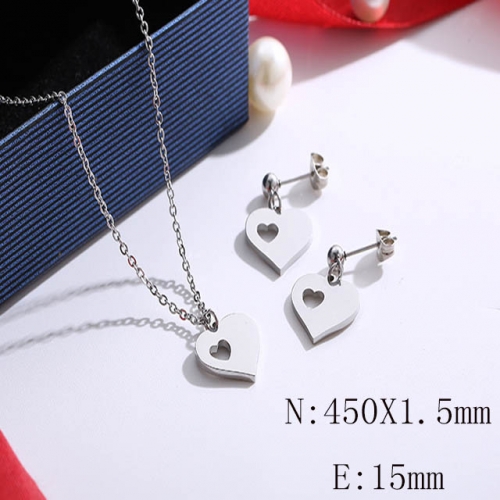 BC Wholesale Jewelry Sets 316L Stainless Steel Jewelry Earrings Pendants Sets NO.#SJ113S143429